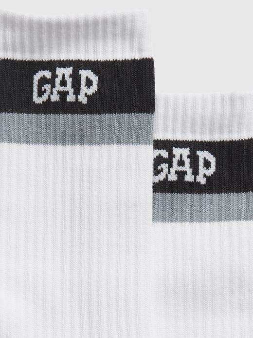 Erkek Siyah Gap Logo Crew Çorap