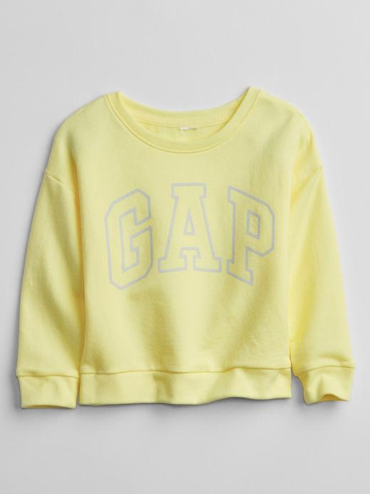 Erkek Bebek Sarı Gap Logo Bisiklet Yaka Sweatshirt