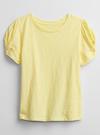 Kız Çocuk Sarı Twist Kol T-Shirt