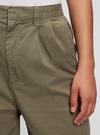 Kadın Bej High Rise Pleated Washwell™ Khaki Pantolon