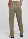 Kadın Yeşil High Rise Pleated Washwell™ Khaki Pantolon