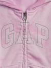 Kız Bebek Mor Batik Gap Logo Kapüşonlu Sweatshirt