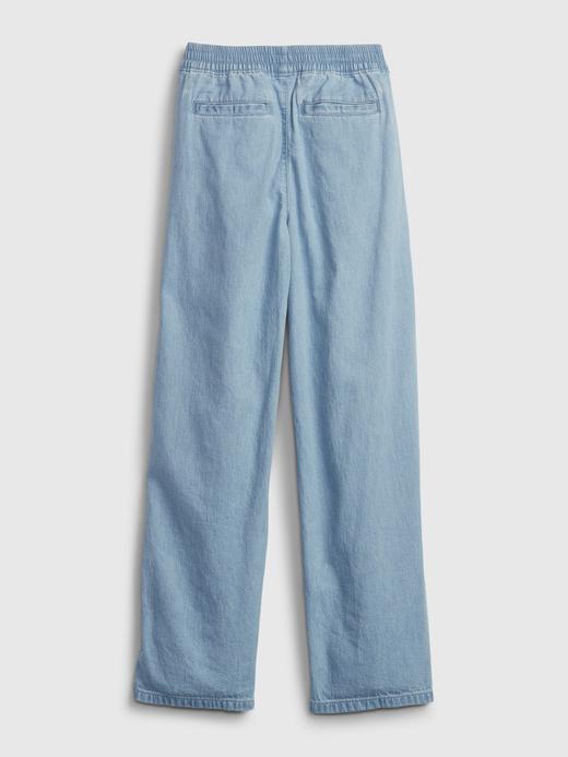 Kız Çocuk Açık Mavi Pull On Washwell™ Jean Pantolon
