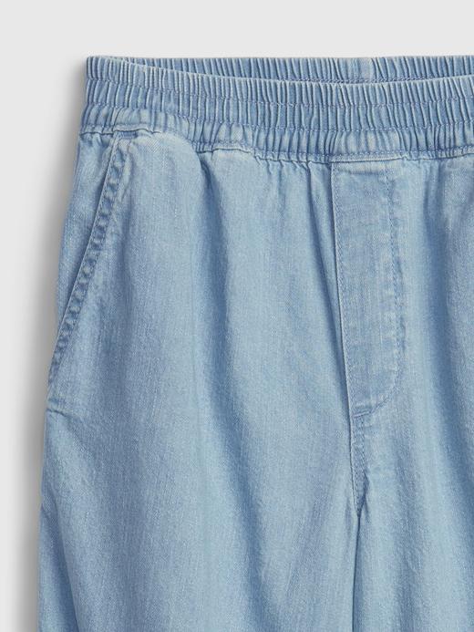 Kız Çocuk Açık Mavi Pull On Washwell™ Jean Pantolon
