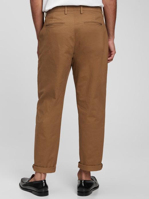 Erkek Bej Relaxed Vintage Pleated Washwell™ Khaki Pantolon