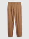 Erkek Kahverengi Relaxed Vintage Pleated Washwell™ Khaki Pantolon