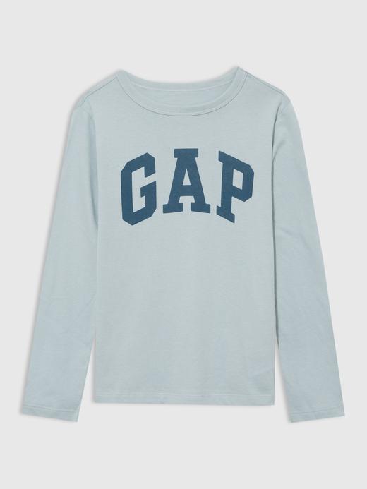 Erkek Çocuk Mavi Gap Logo Uzun Kollu T-Shirt