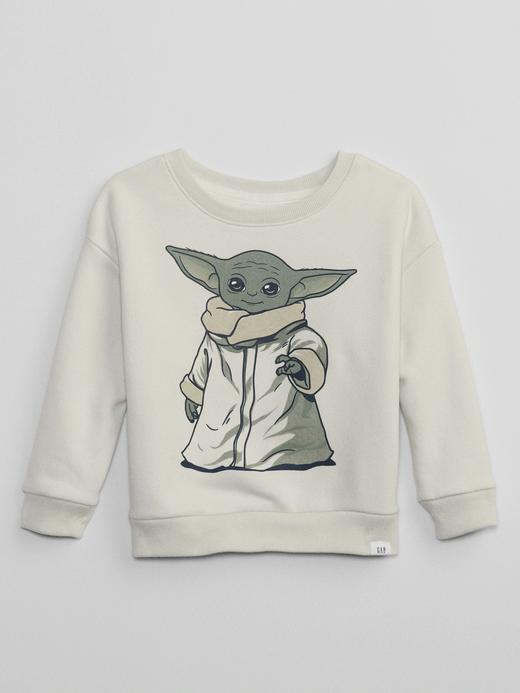 Erkek Bebek Beyaz Star Wars™ Grafik Baskılı Sweatshirt