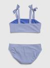 Kız Çocuk Pembe Geri Dönüşümlü Mayo Bikini Takım Set