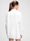 Kadın Pembe 100% Organik Pamuk Oversize Gömlek