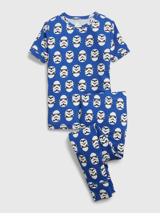 Erkek Çocuk Mavi Star Wars™ %100 Organik Pamuk Pijama Seti