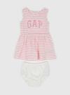Kız Bebek Pembe Gap Logo Elbise Set