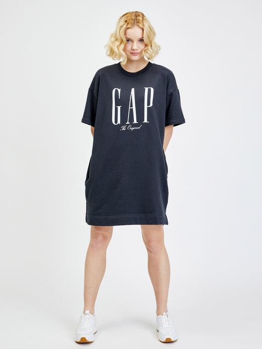 Kadın Siyah Gap Logo Elbise