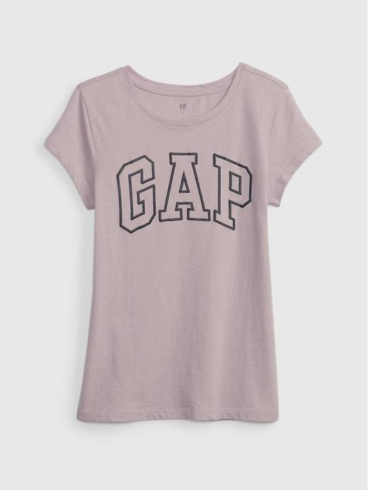 Kız Çocuk Mor Gap Logo T-Shirt