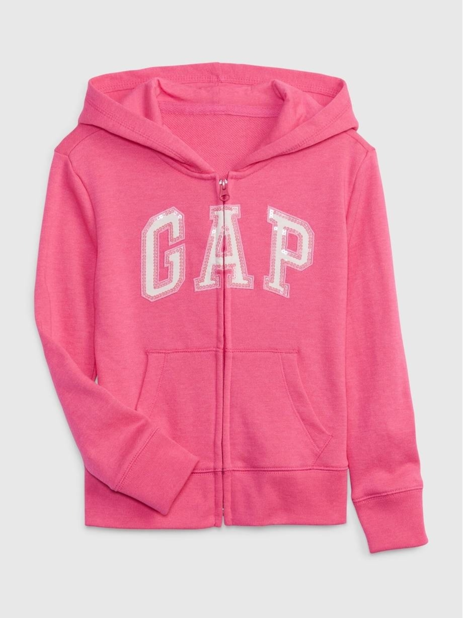 Gap Gap Logo Fermuarlı Havlu Kumaş Sweatshirt. 1