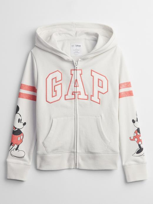 Kız Çocuk Beyaz GAP X Disney Logo Sweatshirt