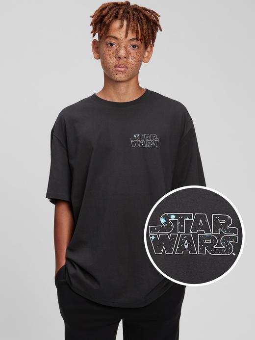 Genç Erkek Bej Star Wars:trade_mark: %100 Organik Pamuk T-Shirt