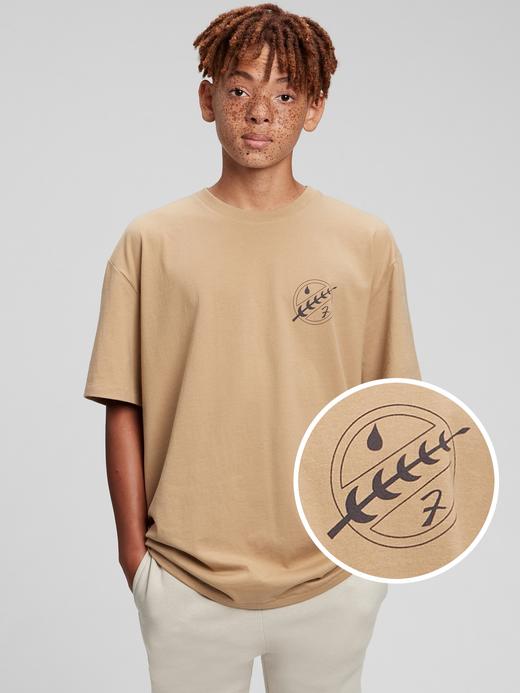 Genç Erkek Bej Star Wars:trade_mark: %100 Organik Pamuk T-Shirt