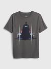 Erkek Çocuk Gri DC™ Batman %100 Organik Pamuk Grafik Baskılı T-Shirt