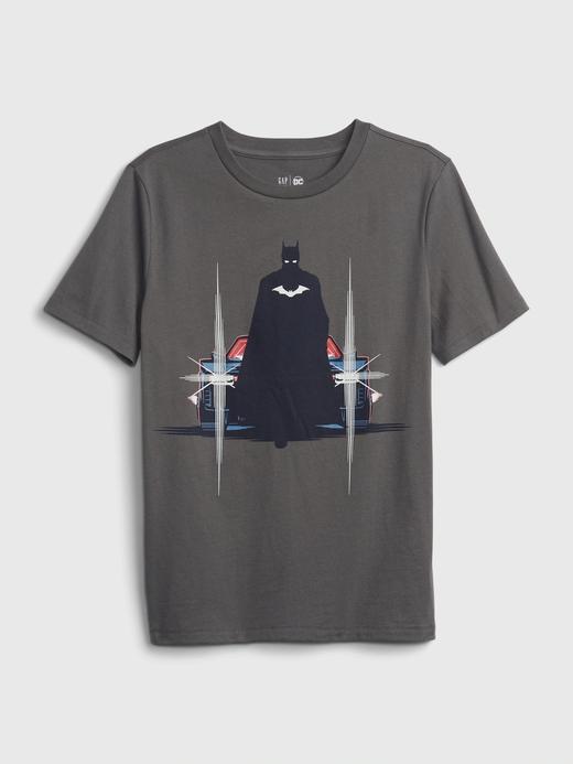 Erkek Çocuk Gri DC™ Batman %100 Organik Pamuk Grafik Baskılı T-Shirt