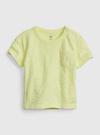 Erkek Bebek Sarı Grafik Desenli T-Shirt