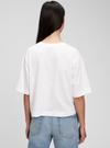 Kadın Beyaz Gap x New York Pioneer Club Grafik Baskılı T-Shirt