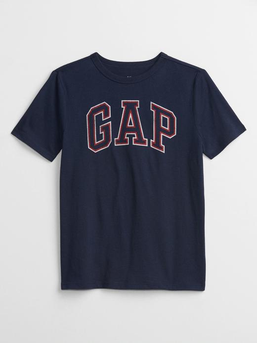 Erkek Çocuk Lacivert Gap Logo Kısa Kollu T-shirt