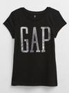 Kız Çocuk Siyah Gap Logo T-Shirt