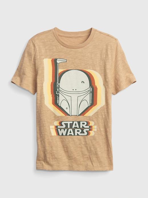 Erkek Çocuk Açık Kahverengi Star Wars™ %100 Organik Pamuk T-Shirt