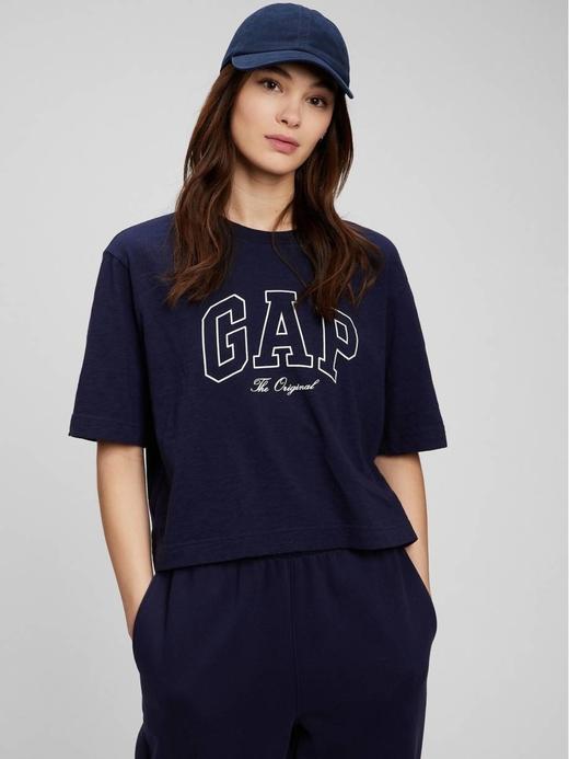 Kadın Lacivert Gap Logo T-Shirt