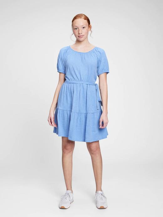 Kadın Mavi ForeverSoft Mini Elbise