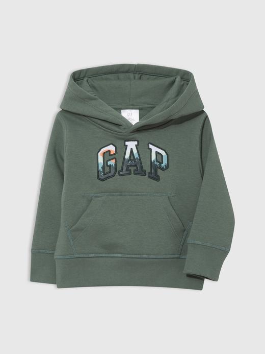 Erkek Bebek Yeşil Gap Logo Kapüşonlu Sweatshirt