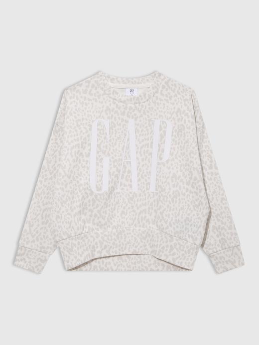Kız Çocuk Beyaz Gap Logo Sweatshirt