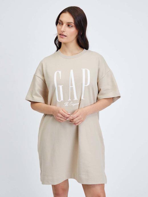 Kadın Bej Gap Logo Elbise