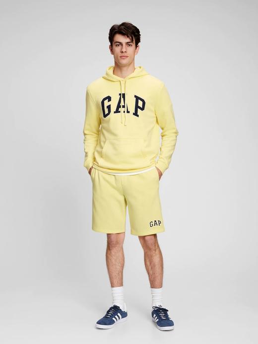 Erkek Sarı Gap Logo Kapüşonlu Sweatshirt