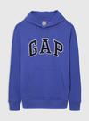Erkek Koyu Mavi Gap Logo Kapüşonlu Sweatshirt