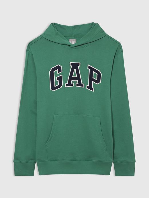 Erkek Koyu Yeşil Gap Logo Kapüşonlu Sweatshirt