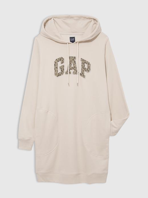 Kadın Bej Gap Logo Sweatshirt Elbise