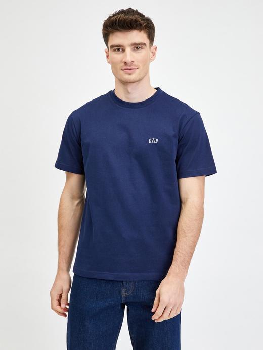 Erkek Lacivert Gap Logo Organik Pamuk T-Shirt