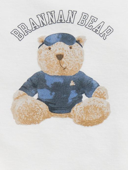 Kız Bebek Mavi 100% Organik Pamuk Brannan Bear Pijama Seti