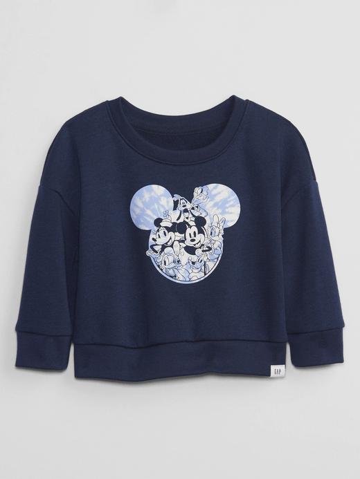 Erkek Bebek Lacivert Disney Grafik Baskılı Sweatshirt