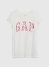Kız Çocuk Beyaz Gap Logo T-Shirt