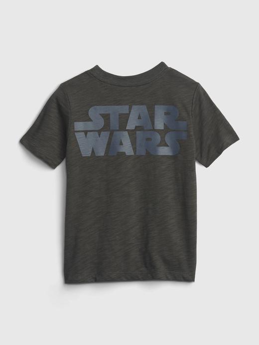 Erkek Bebek Beyaz Star Wars™ Grafik Baskılı 100% Organik Pamuk T-Shirt