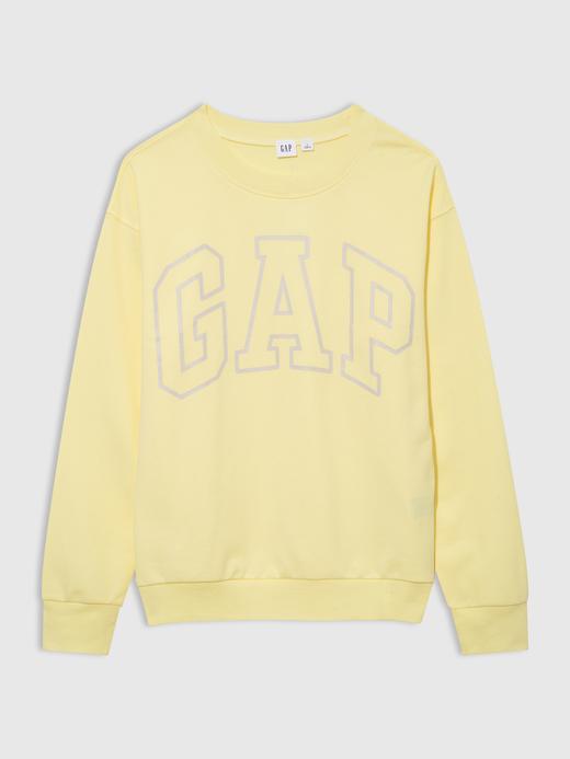 Kadın Sarı Gap Logo Bisiklet Yaka Sweatshirt