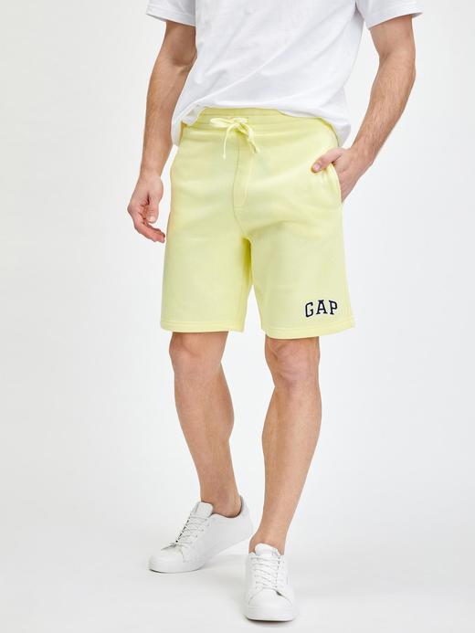 Erkek Sarı Gap Logo Penye Şort