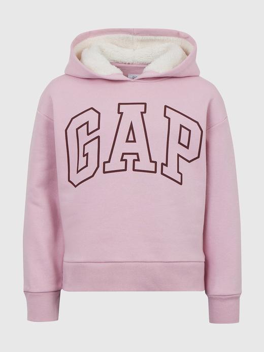 Kız Çocuk Pembe Gap Logo Kapüşonlu Sweatshirt