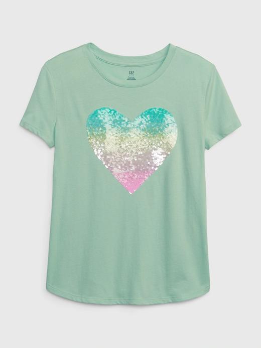 Kız Çocuk Mavi 100% Organik Pamuk Grafik Baskılı T-Shirt