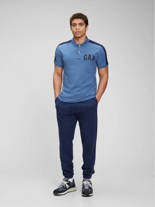 Erkek Mavi Gap Logo Polo T-Shirt