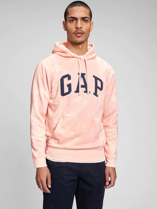 Erkek Şeftali Gap Logo Tie Dye Sweatshirt
