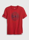 Erkek Çocuk Kırmızı DC™  100% Organik Pamuk Grafik Baskılı T-Shirt
